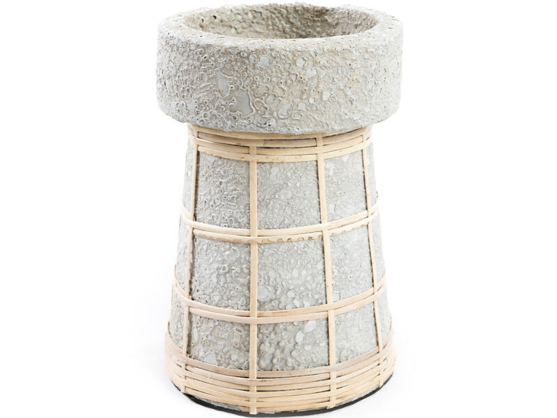 The Serene Candle Holder, Concrete Natural, L