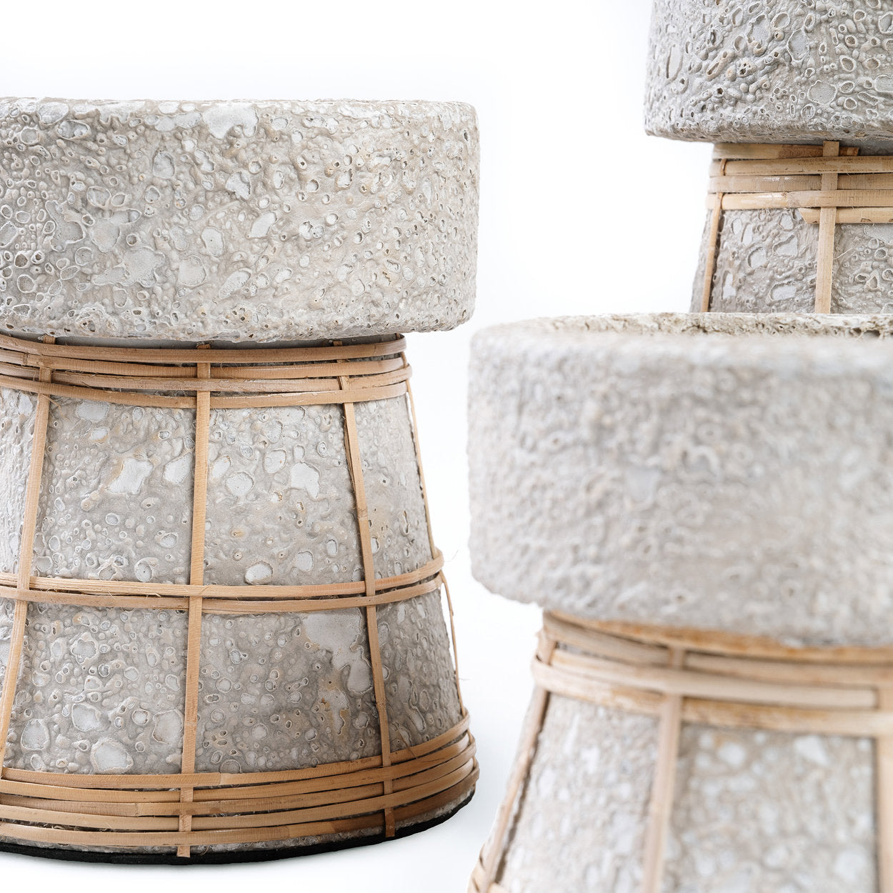 The Serene Candle Holder, Concrete Natural, L — 5