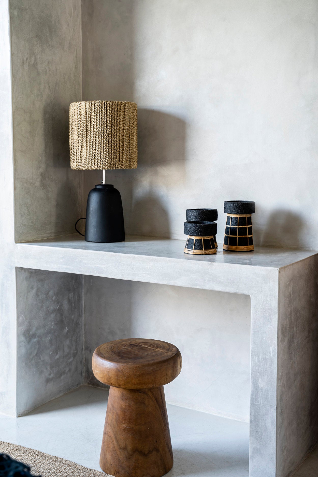 The Serene Candle Holder, Black Natural, L — 3
