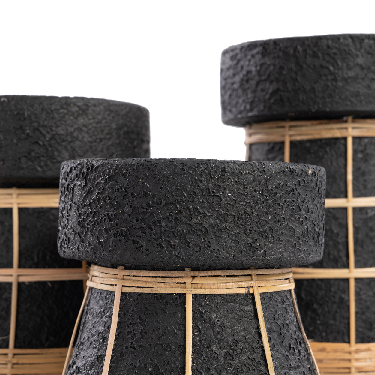The Serene Candle Holder, Black Natural, L — 5