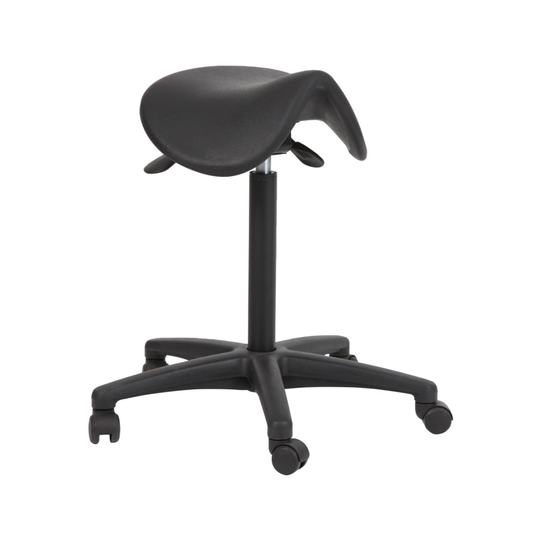 Workliving PUR Saddle Stool, PUR Seat, Nylon Base, Office Stool (Unassembled)