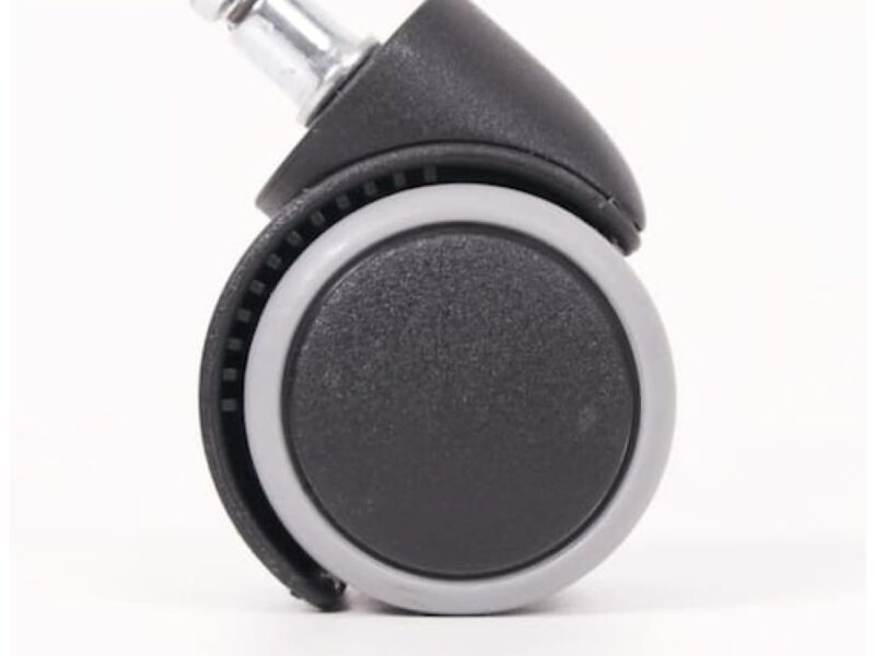 5x Workliving Office Chair Castors 11mm/50mm, Hard Castors, Soft Floors, Load Braked