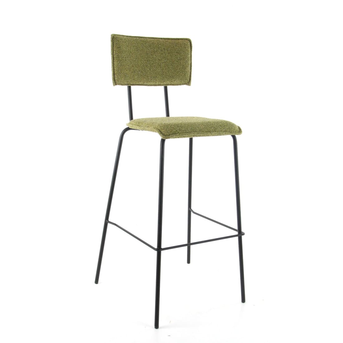 Workliving Bo Society High Bar Stool, Bouclé Mustard