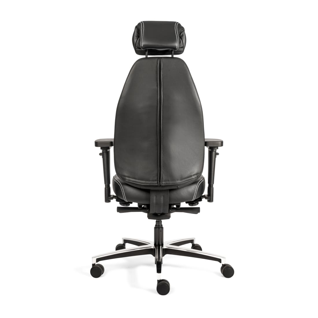 Sit And Move Therapod X Office Chair with Headrest, Black Leather — 6