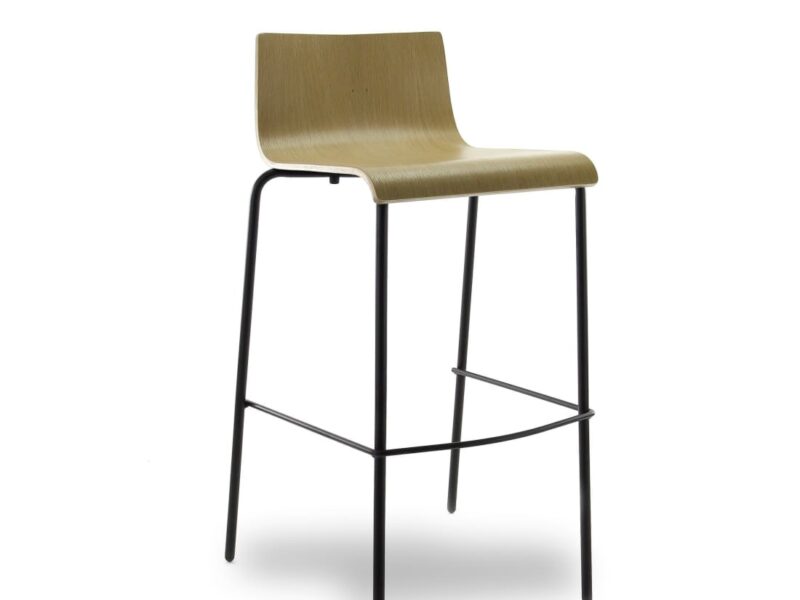 Workliving Wilco Bar Stool, Pure Oak, Natural