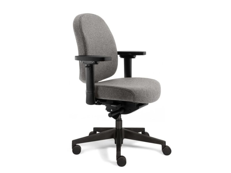 Sit And Move Therapod X Compact Office Chair, Light Grey, Fenice Wool Felt