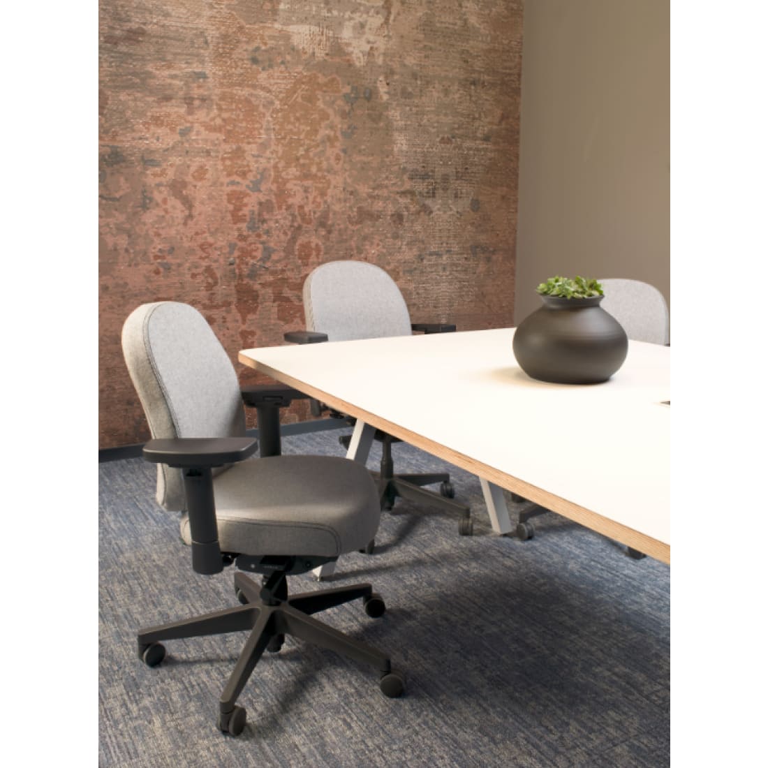 Sit And Move Therapod X Compact Office Chair, Light Grey, Fenice Wool Felt — 5