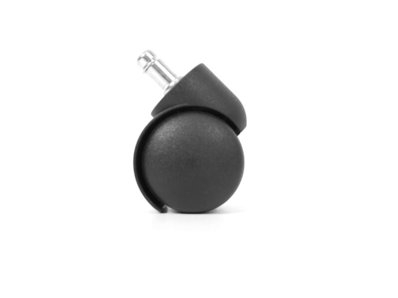 5x Workliving Office Chair Castors 11mm/50mm, Hard Castors, Soft Floors, PP Unbraked