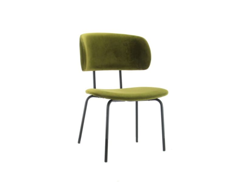 Workliving Bo RS Dining Chair, Velvet Earth Army