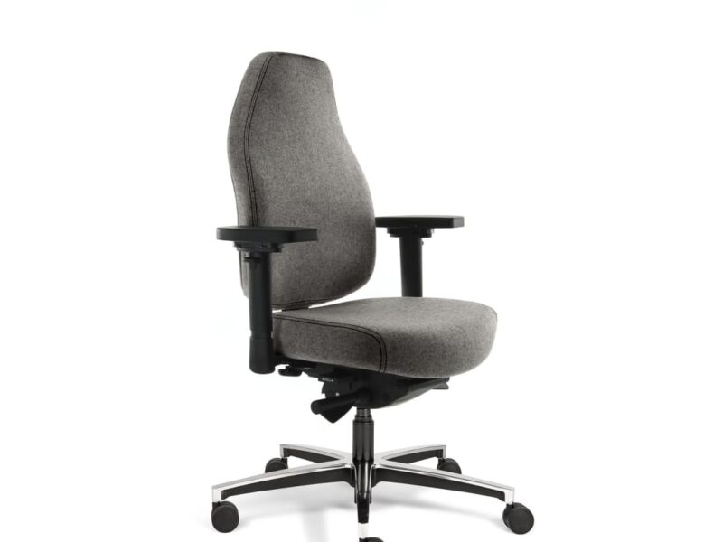 Sit And Move Therapod X Standard Office Chair, Mid Grey, Fenice Wool Felt