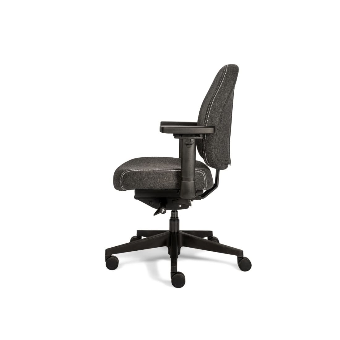 Sit And Move Therapod X Compact Office Chair, Dark Grey, Fenice Wool Felt — 4