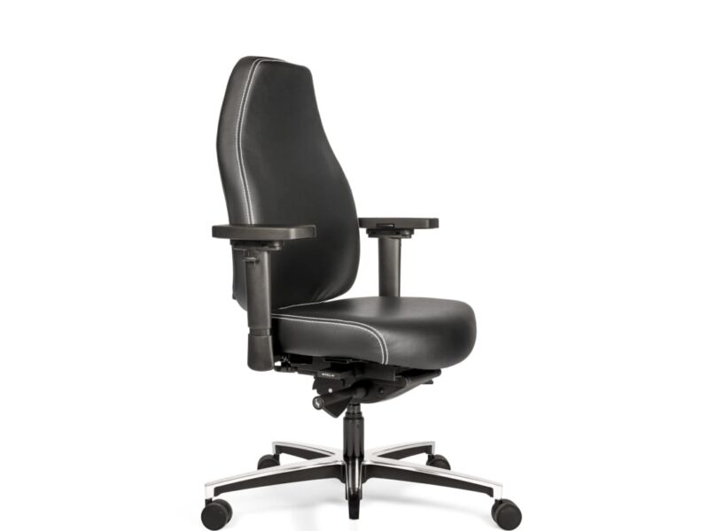 Sit And Move Therapod X Standard Office Chair, Black Leather