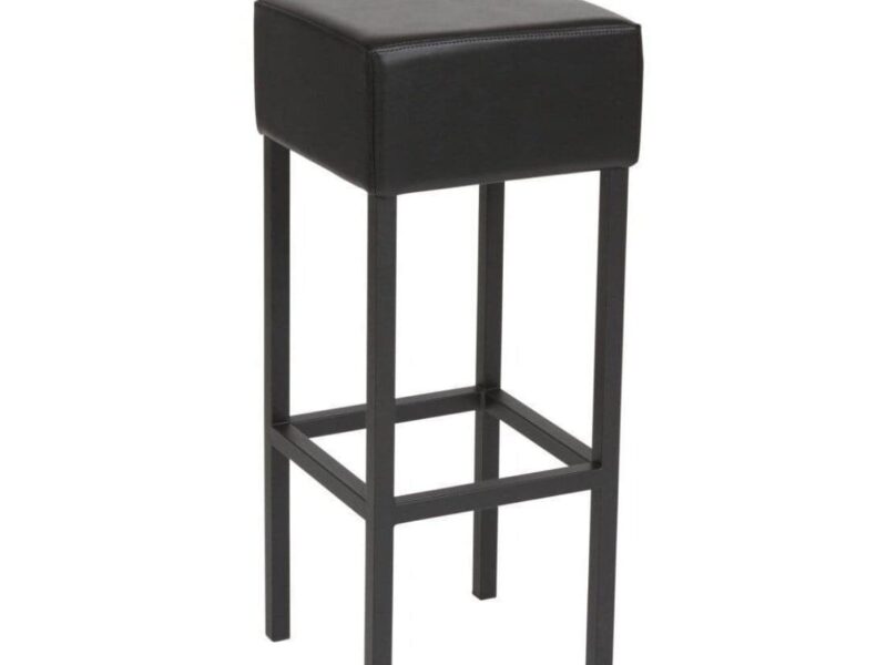 Workliving Skai Bar Stool, Black / Black