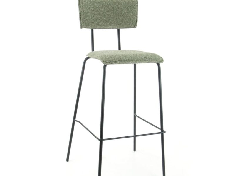 Workliving Bo Society High Bar Stool, Bouclé Turtle