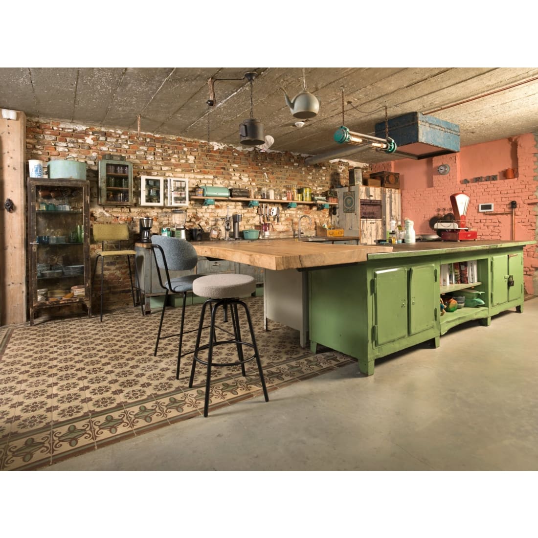 Workliving Bo Society High Bar Stool, Bouclé Turtle — 8