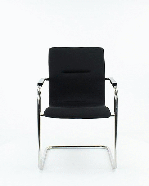 Workliving X6 Conference Chair, Comfort, Black Sled Base — 2