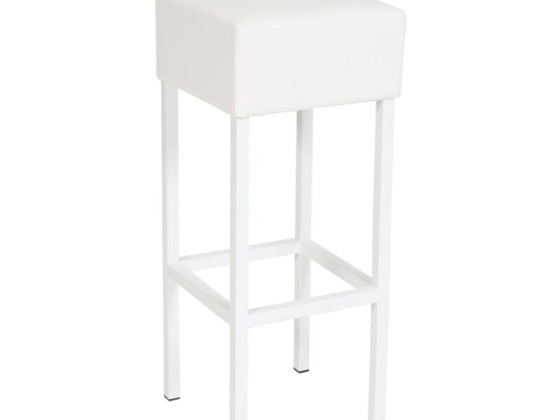 Workliving Skai Bar Stool, White / White