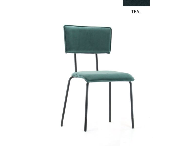 Workliving Bo Dining Chair, Velvet Earth Teal