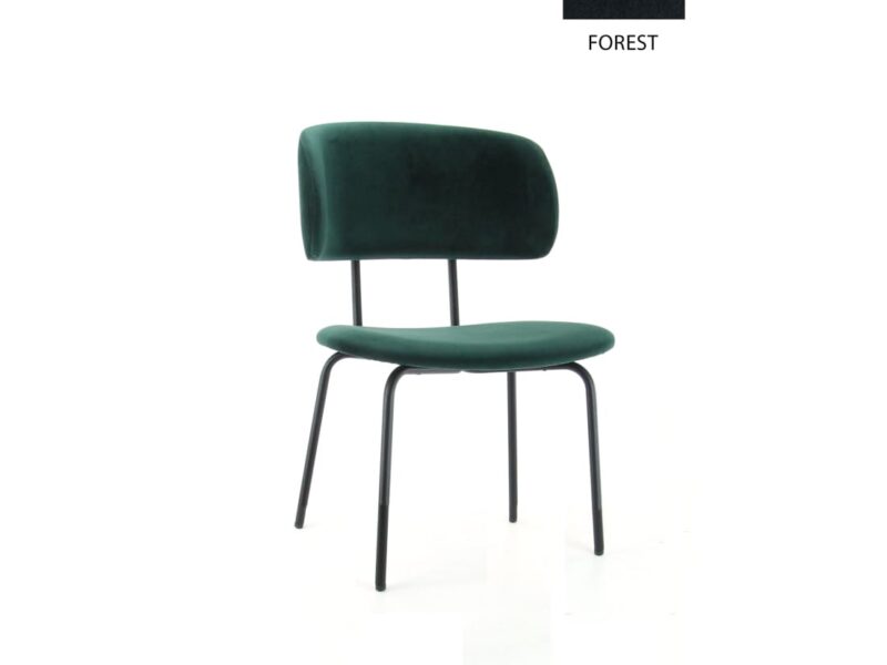 Workliving Bo RS Dining Chair, Velvet Earth Forest
