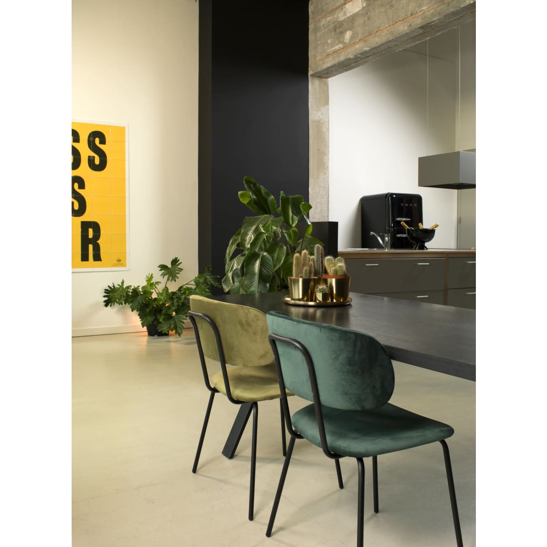 Workliving Bo RS Dining Chair, Velvet Earth Forest — 3