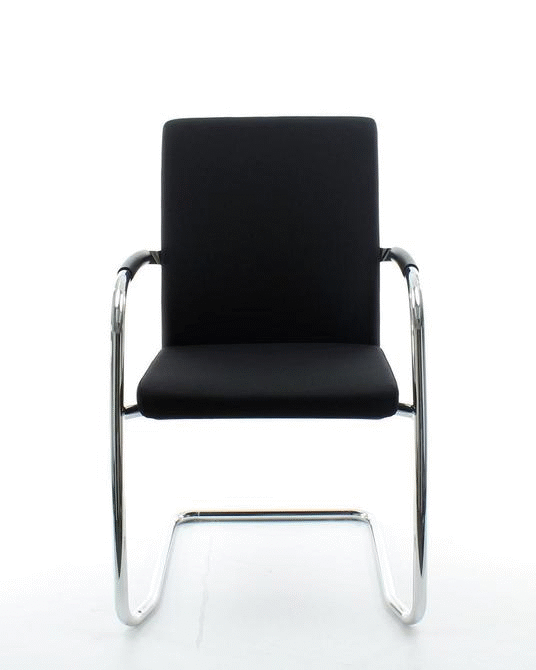 Workliving X1 Conference Chair, Comfort, Black Sled Base — 2