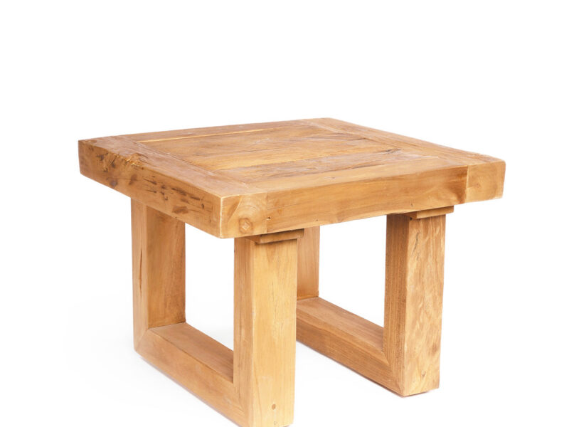The Reclaimed Teak Side Table, Natural