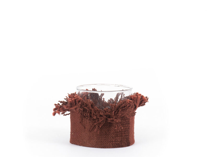 The Oh My Gee Candle Holder, BurgundyVelvet, S