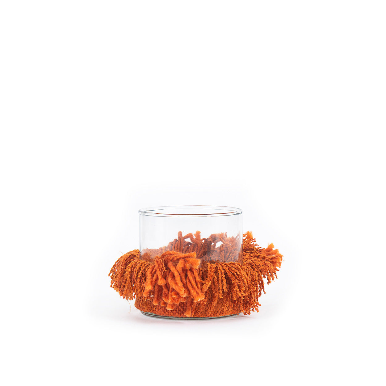 The Oh My Gee Candle Holder, Rust Velvet, S