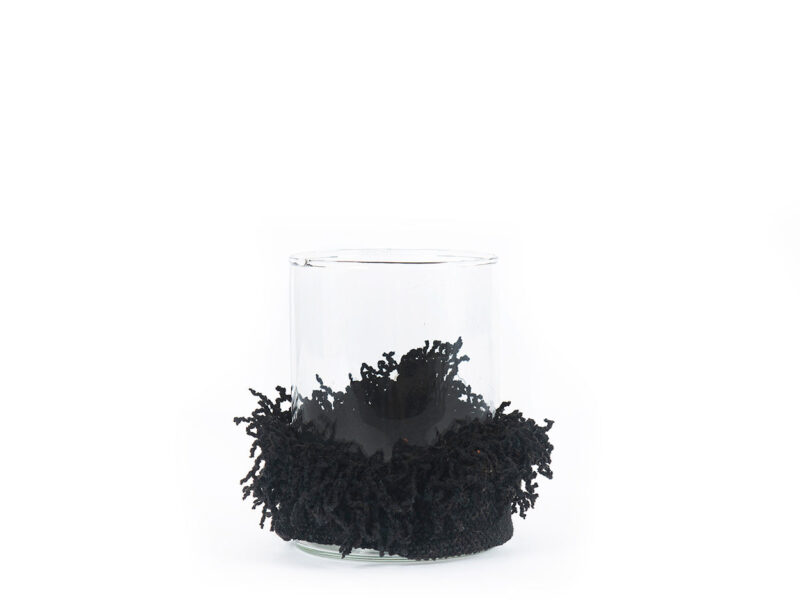 The Oh My Gee Candle Holder, Black Velvet, M