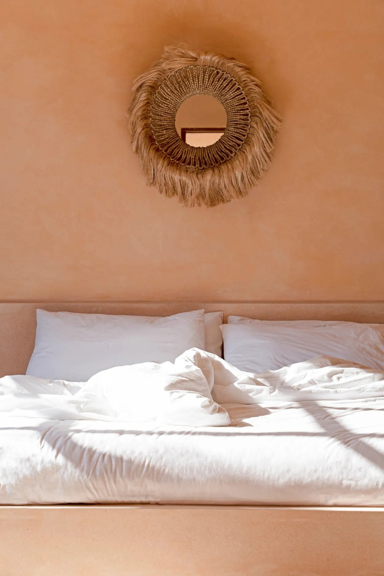 The Abaca Solomon Mirror, Natural — 2