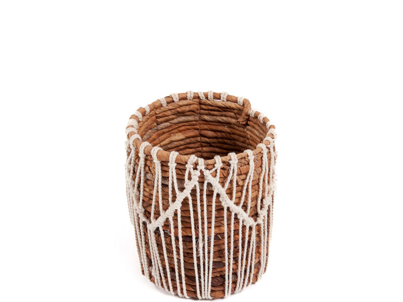 The Macra-mazing Basket, Natural White, S