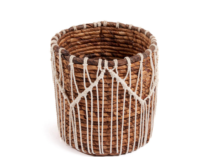 The Macra-mazing Basket, Natural White, M