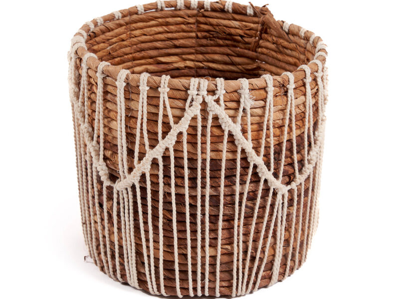 The Macra-mazing Basket, Natural White, L