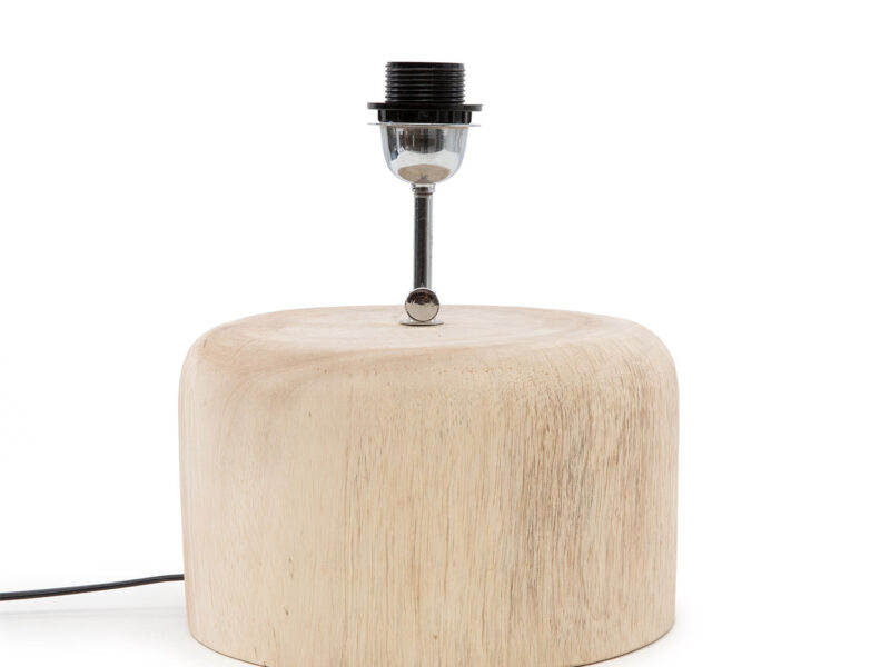The Teak Wood Table Lamp Base, Natural