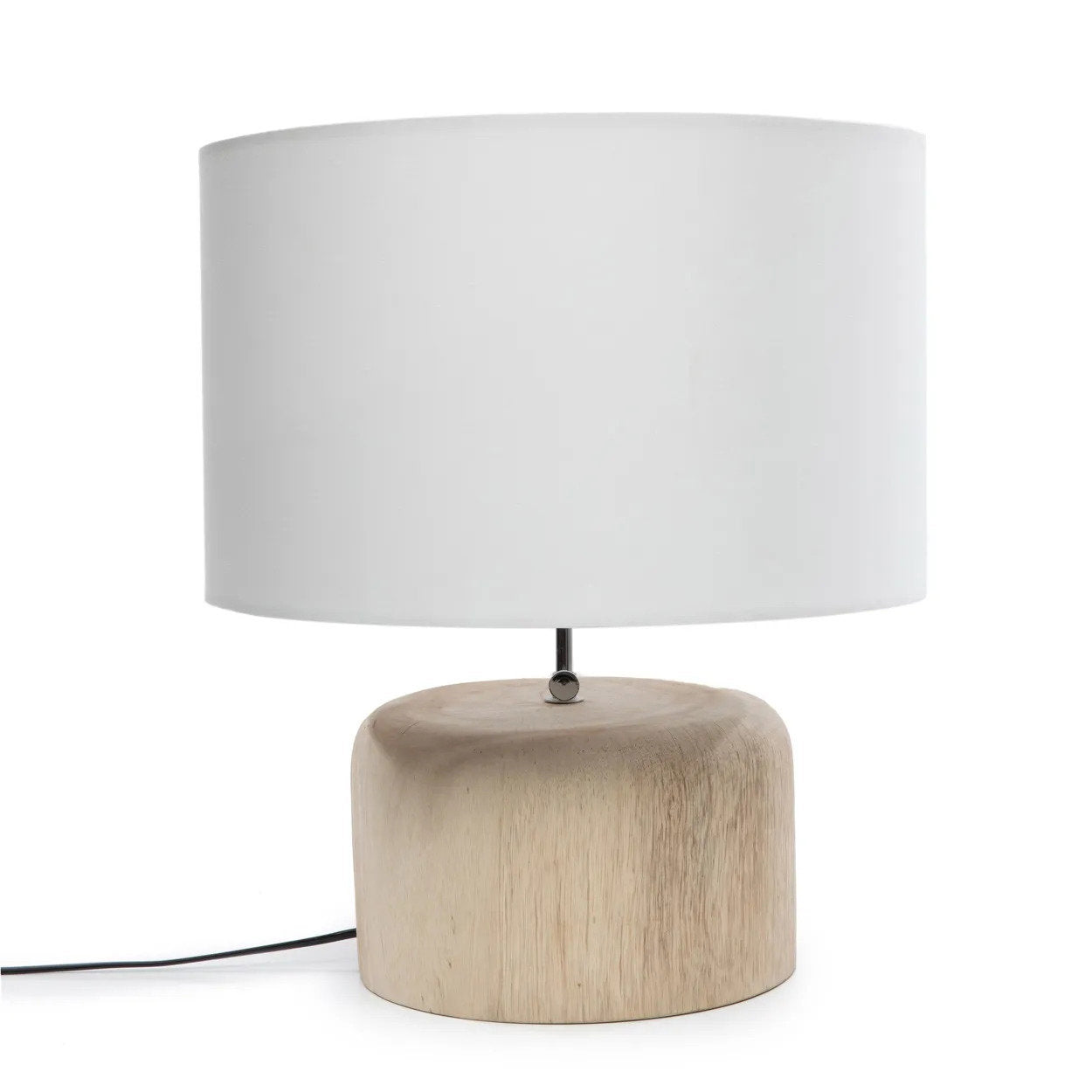 The Teak Wood Table Lamp Base, Natural — 3