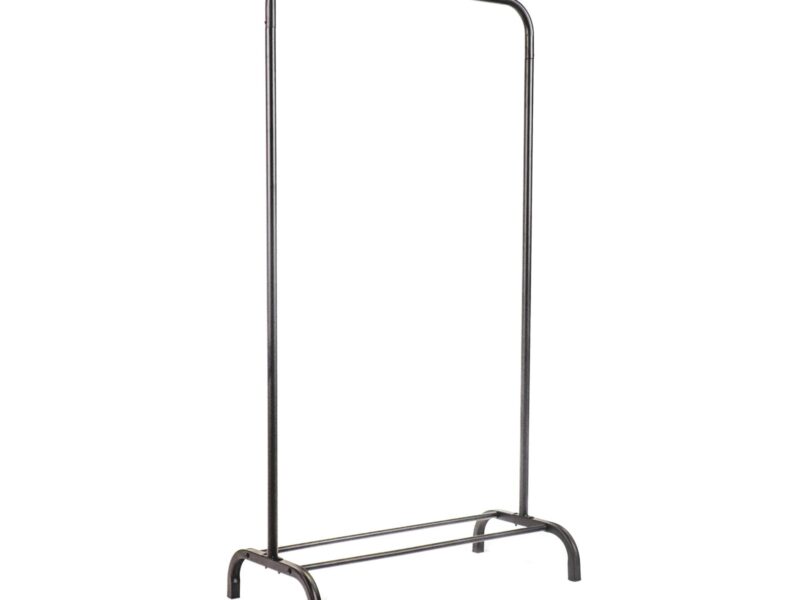 Clothrack, Metal, Black, 80x40x150cm