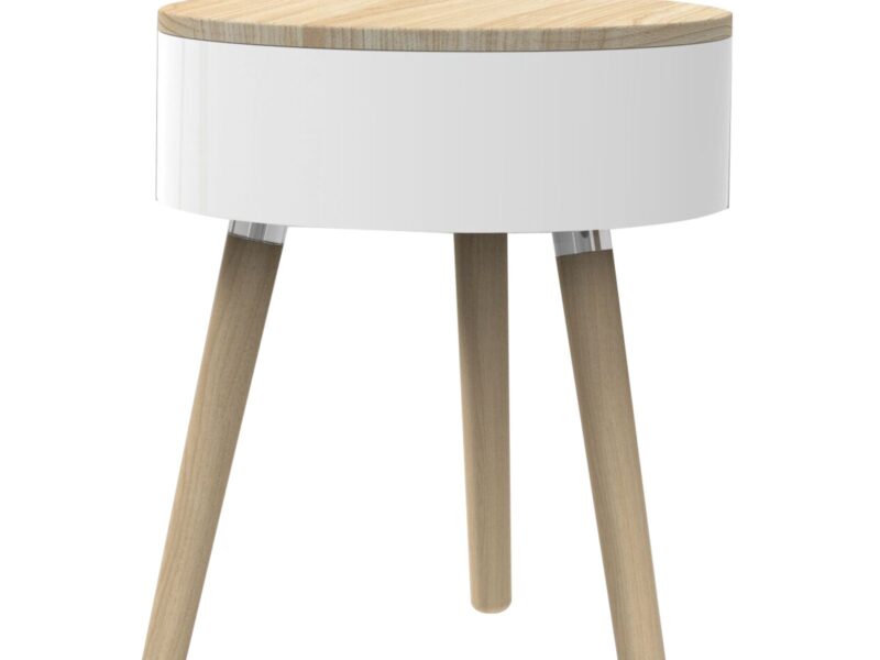 Skittle Table, White