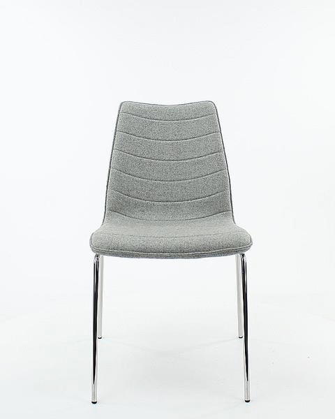 Workliving Verona Dining / Conference Chair, Mirage Black, Black Frame — 2