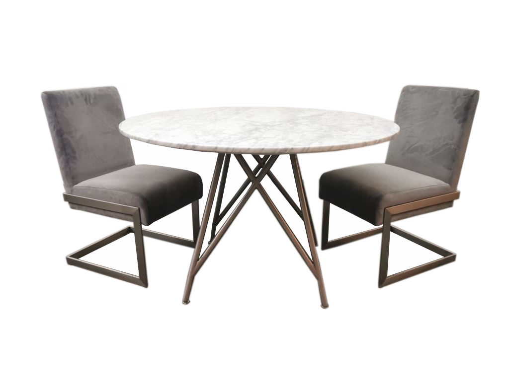 Coral Small Dining Chair in Diamond, Set of 2 — 2