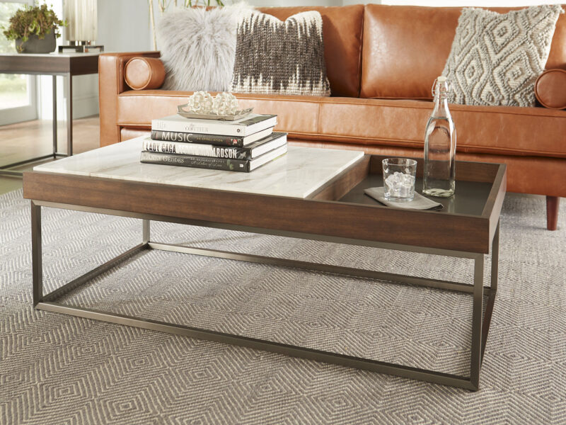 Ennis Coffee Table in Brown Sable