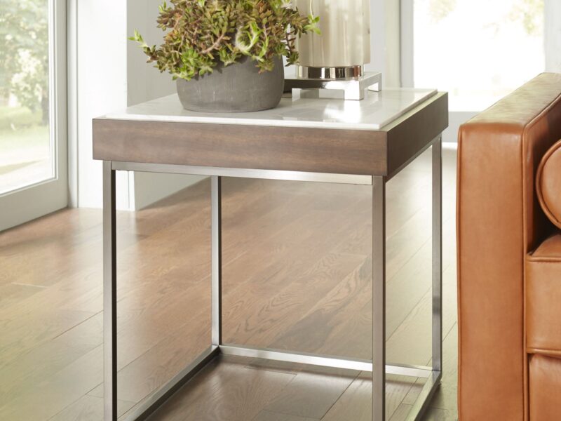 Ennis End Table in Brown Sable