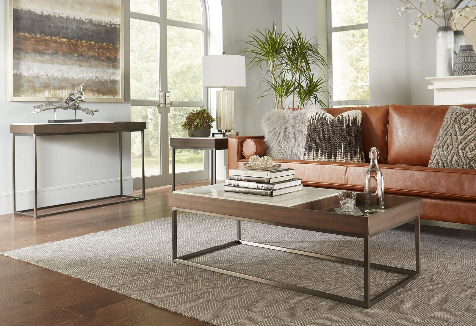 Ennis End Table in Brown Sable — 5