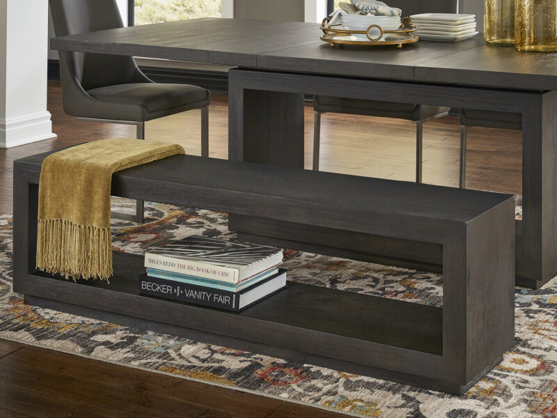 Oxford Dining Bench in Basalt Grey