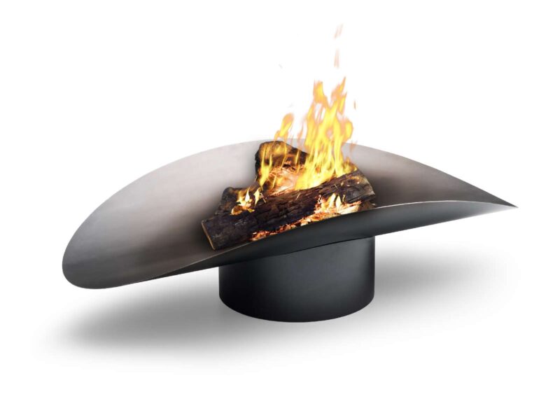 Ellipse Fire Bowl, Grey