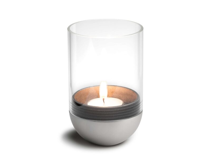 Gravity Candle Hurricane Lantern, Silver