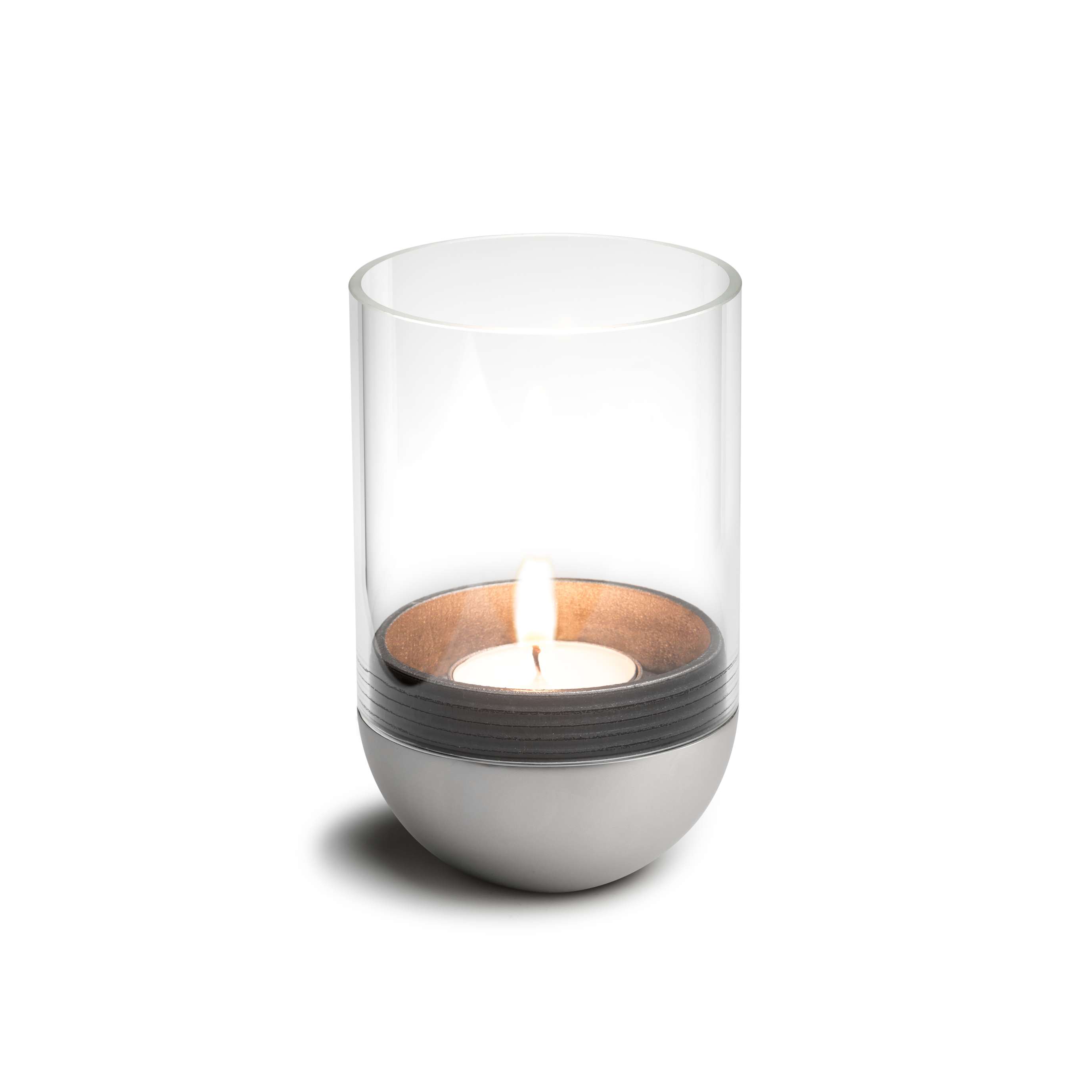 Gravity Candle Hurricane Lantern, Silver — 3