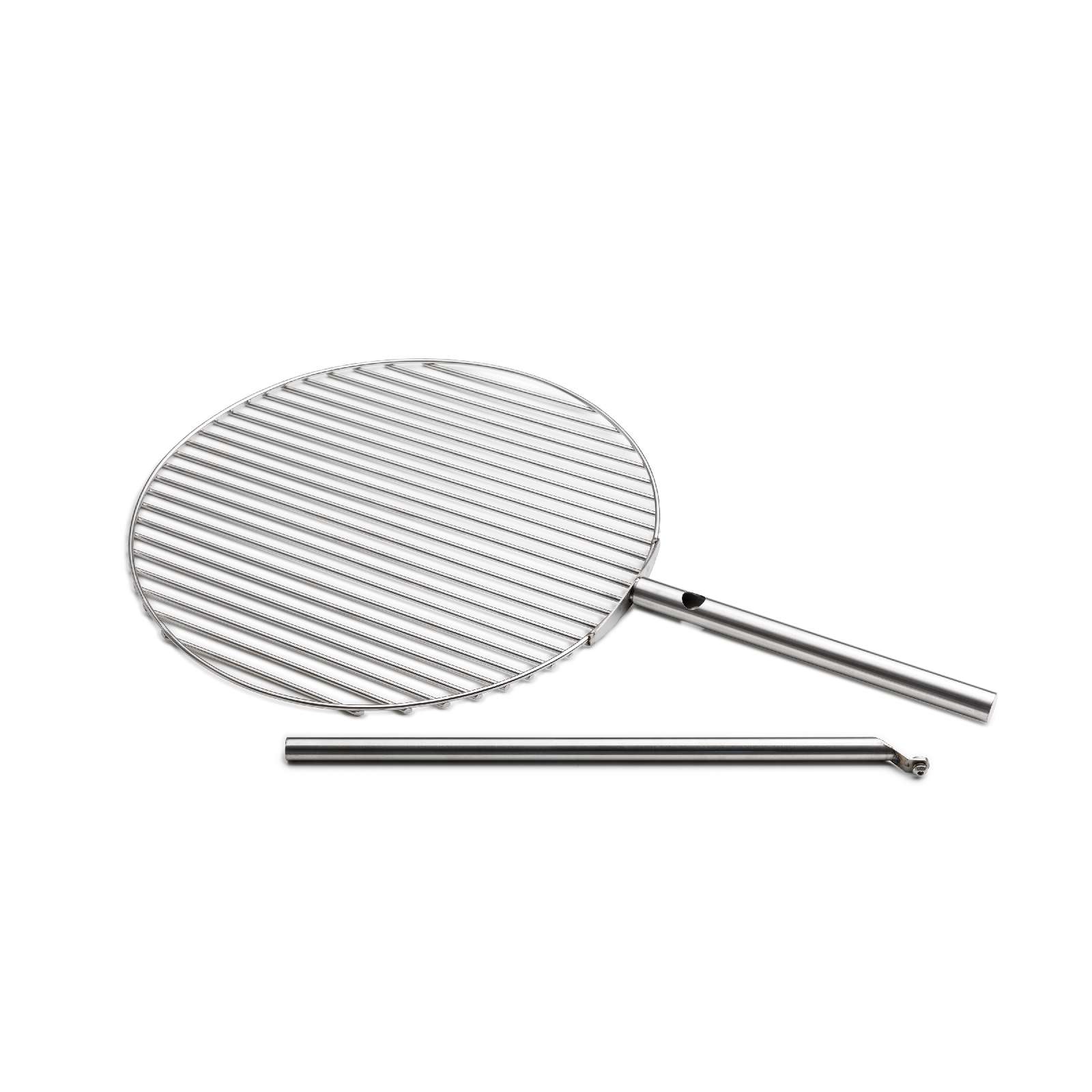 Triple Fire Bowl Grill Grate with Holder, 55 cm, Silver — 2