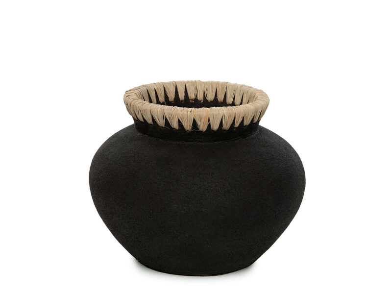 The Styly Vase, Black Natural, S