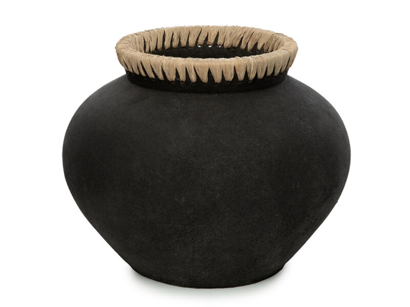 The Styly Vase, Black Natural, L