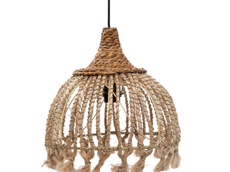 The Abaca Tassel Pendant, Natural, S